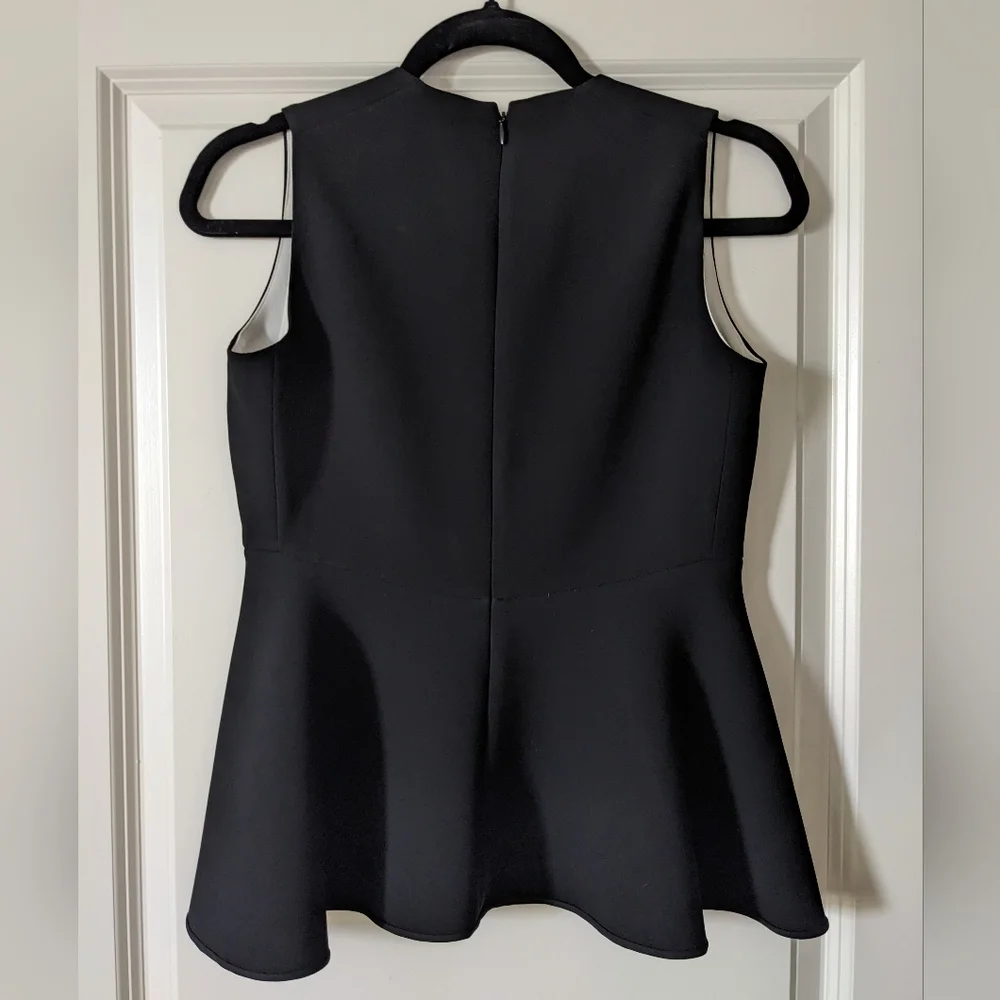 Theory Crepe Split V Neck Blouse - Picture 6 of 6